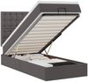 vidaXL Ottoman-Bett mit Matratze & LEDs Grau 80x200 cm Kunstleder 3313823 Bild 2