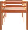 vidaXL Hochbett Wachsbraun 75x190 cm Massivholz Kiefer 844484 Bild 5