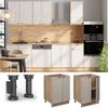 Küchenunterschrank Fame-Line GrauBeige 60 cm ohne Arbeitsplatte Vicco Bild 2