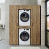 Roomart DUO-I Waschmaschinenschrank Schrankwand 157 cm – Waschmaschine & Trockner + Hochschrank | • Eiche Bild 4