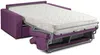 Schlafsofa 3-Sitzer Stoff VIZIR - Violett - Liegefläche mit Lattenrost: 140 cm - Matratzenhöhe: 18 cm Bild 4