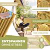 KESSER® PVC Sichtschutzmatte Sichtschutzzaun Balkonverkleidung Windschutz verstärkte Lamellen für Garten Balkon & Terrasse Balkonumrandung inkl Kabelbindern, Abdeckung & Handschuhe 120 x 300 cm, Bambus Bild 4
