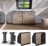 Dachschrägenschrank Rion Sonoma 80 x 81.6 cm mit 2 Türen, Schrankkorpus 60 cm Tiefe Vicco Bild 5