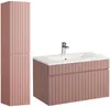 Vente-unique - SATARA Bathroom furniture set Holz, Platte Puderrosa - B 46 cm x H 46 cm x L 80 cm Bild 2