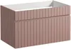 Vente-unique - SATARA Bathroom furniture set Holz, Platte Puderrosa - B 46 cm x H 46 cm x L 80 cm Bild 4