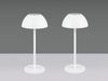 2er SET Akku LED Tischlampen kabellos für Innen & Außen, Weiß - 30cm klein Bild 5