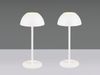 2er SET Akku LED Tischlampen kabellos für Innen & Außen, Weiß - 30cm klein Bild 3