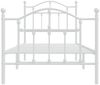 vidaXL Bettgestell mit Kopf- und Fußteil Metall Weiß 80x200 cm 353497 Bild 5
