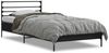 vidaXL Bettgestell Schwarz 100x200 cm Holzwerkstoff und Metall 845587 Bild 2