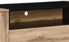 Vente-unique - Sideboard mit 2 Türen, 2 Schubladen & 1 Ablagefach - Holzfarben & Schwarz - CEMILINA Bild 3