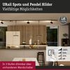 Paulmann 967. 92 URail LED Pendel Hildor 850lm 15W 3000K dimmbar 230V Schwarz matt Bild 3