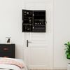 vidaXL Spiegel-Schmuckschrank mit LED-Beleuchtung Wandmontage Schwarz 353230 Bild 3