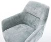 Drehstuhl Pejo-Flex Chenille Pastellblau Kreuzgestell breit Edelstahl 360° drehbar Wippfunktion Taschenfederkern Bild 4