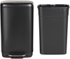 Tretmülleimer 30 L ECOCOLLECT Metall Schwarz Bild 4