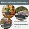Prosperplast Blumenkasten Rato Case (4 St, 4er-Set), Bewässerungssystem, Rattanoptik, eckig Bild 2