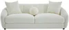 Vente-unique - NAFEKI Sofa Stoff Weiß - B 96 cm x H 78 cm x L 216 cm Bild 2