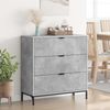 vidaXL Sideboard Beton Grau 79,5 x 33 x 82 cm Holzwerkstoff 883437 Bild 4