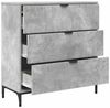 vidaXL Sideboard Beton Grau 79,5 x 33 x 82 cm Holzwerkstoff 883437 Bild 5