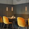 ZMH Hängeleuchte Wohnzimmer Hängelampe Vintage - 1 Flammig Pendelleuchte Höhenverstellbar Esstischlampe Hängend E27 Schwarz Glas Pendellampe für Esstisch Schlafzimmer küche (ohne Leuchtmittel) Bild 4