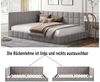 REDOM Schlafsofa Polsterbett,Funktionsbett,Jugendbett, Daybett Tagesbett mit Lattenrost, Multifunktional für Wohnzimmer und Schlafzimmer, Komfortable Rückenlehne, Einfacher Umbau, 250 kg Tragfähigkeit, Für Erwachsene & Kinder geeignet 140x200 cm, Mit M... Bild 2
