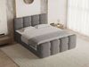 GRAINGOLD Rivon Doppelbett 140x200, Boxspringbett, zwei Bettkästen, mit Kopfteil, Modern Stil, Bouclé-Stoff, Grau Bild 4