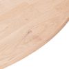 vidaXL Runde Tischplatte Ø60x1,5 cm Unbehandeltes Massivholz Eiche 342896 Bild 3