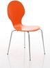 16er Set Besucherstuhl Diego V2, Orange Bild 4
