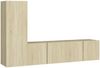 vidaXL 3-tlg. TV-Schrank-Set Sonoma-Eiche Spanplatte [3078988] Bild 2