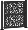 vidaXL Gartentor Schwarz 100x100 cm Stahlblatt-Design 4100959 Bild 2