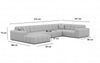 Sofa Dreams Wohnlandschaft Stoff Wohnlandschaft Modern Polstersofa Ibiza U Form Luxus Stoffsofa, Loungesofa Bild 3
