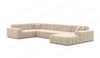 Sofa Dreams Wohnlandschaft Stoff Wohnlandschaft Modern Polstersofa Ibiza U Form Luxus Stoffsofa, Loungesofa Bild 4