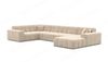 Sofa Dreams Wohnlandschaft Stoff Wohnlandschaft Modern Polstersofa Ibiza U Form Luxus Stoffsofa, Loungesofa Bild 5