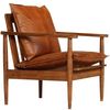 vidaXL 2-tlg. Sofagarnitur Braun Echtleder und Massivholz Akazie 3100743 Bild 5