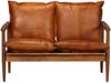 vidaXL 2-tlg. Sofagarnitur Braun Echtleder und Massivholz Akazie 3100743 Bild 4