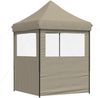 vidaXL Partyzelt Faltbar Pop-Up mit 2 Seitenteilen Taupe 4004994 Bild 4