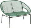 Vente-unique - ALIOS Gartensitzgruppe Harz GrünGrün - B 78 cm x H 80 cm x L 115 cm Bild 2