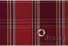 Tarent Sesselauflage Dessin Karo rot, 100% Polyacryl Bild 2