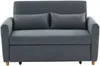 Schlafsofa 2-Sitzer AYLA - Stoff - Grau Bild 2