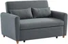 Schlafsofa 2-Sitzer AYLA - Stoff - Grau Bild 3