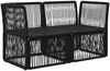 vidaXL Garten-Sofa 2-Sitzanzahl Schwarz Poly-Rattan 42026695 Bild 2