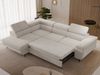 GRAINGOLD Ecksofa L-Form Argon L, Couch mit Wellenfeder, mit Schlaffunktion und Bettkasten, Velour-Stoff, Hellbeige Bild 5