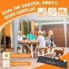 KESSER® Faltpavillon mit Tasche, ohne Beleuchtung, wasserdicht und UV-Schutz 50+, Metall / Polyester grau, 300x300 cm Bild 5
