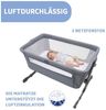 Chicco Next2Me Essential Neugeborenen Beistellbett, Nachhaltig, Kompatibel mit verschiedenen Betten, Höhenverstellbar, Neigbar, Gute Luftzirkulation, Matratze und Tasche enthalten, 0-6 Monate Bild 3