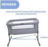 Chicco Next2Me Essential Neugeborenen Beistellbett, Nachhaltig, Kompatibel mit verschiedenen Betten, Höhenverstellbar, Neigbar, Gute Luftzirkulation, Matratze und Tasche enthalten, 0-6 Monate Bild 4