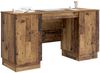 vidaXL Schreibtisch mit Regal Altholz 142,5 x 50 x 75 cm Holzwerkstoff 3414628 Bild 2