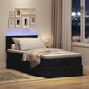 vidaXL Ottoman-Bett mit Matratze & LEDs Schwarz 90x190 cm Stoff 3312189 Bild 3