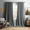 LMaxhome Verdunkelungsvorhang Blickdicht Samt Velvet Vorhang Gardinen Thermo Weihnachtsvorhänge Deko, (2 St), verdunkelnd, 132x213cm/244cm/274cm/305cm, Winter Verdickt Bild 5
