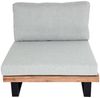 Lounge-Sessel HWC-H54, Garten-Sessel, Spun Poly Akazie Holz FSC®-zertifiziert Aluminium ~ hellbraun, Polster hellgrau Bild 5