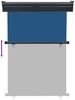 vidaXL Balkon-Seitenmarkise 125x250 cm Blau 48420 Bild 5