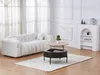 Vente-unique - NIMORA Couchtisch Holz, Platte SchwarzBeige - B 80 cm x H 40 cm x L 80 cm Bild 2